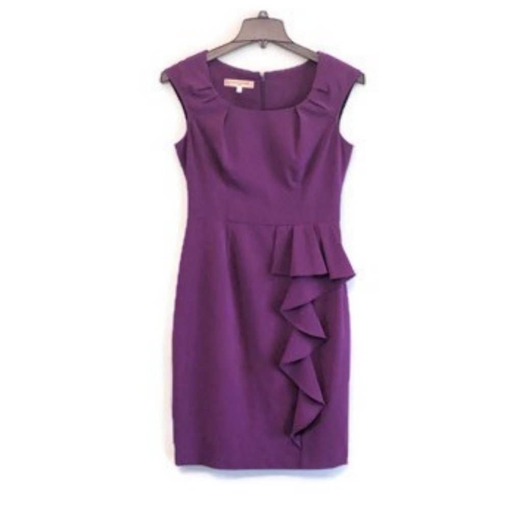 Evan Picone plum purple evening party dress sz 6